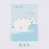 30 Sheets  Polar Bear  Stickers Bookmark