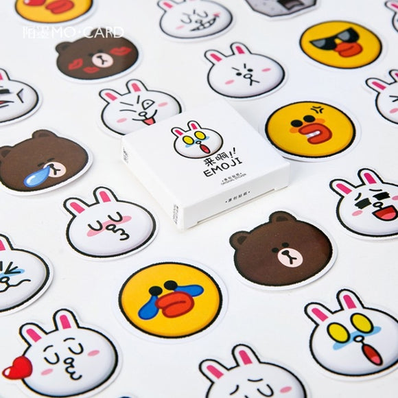 EMOJI   Rilakkuma Rabbit Paper Stickers