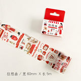 60mm x 5m Japanese Wide Masking Paper Washi Tape Stickers