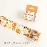 60mm x 5m Japanese Wide Masking Paper Washi Tape Stickers