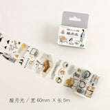 60mm x 5m Japanese Wide Masking Paper Washi Tape Stickers