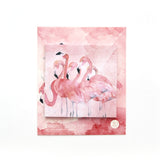 Cherry Blossom Flamingo  Note Pad